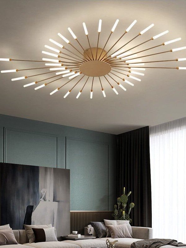 Sparkler Ceiling Mounted Modern LED Chandelier