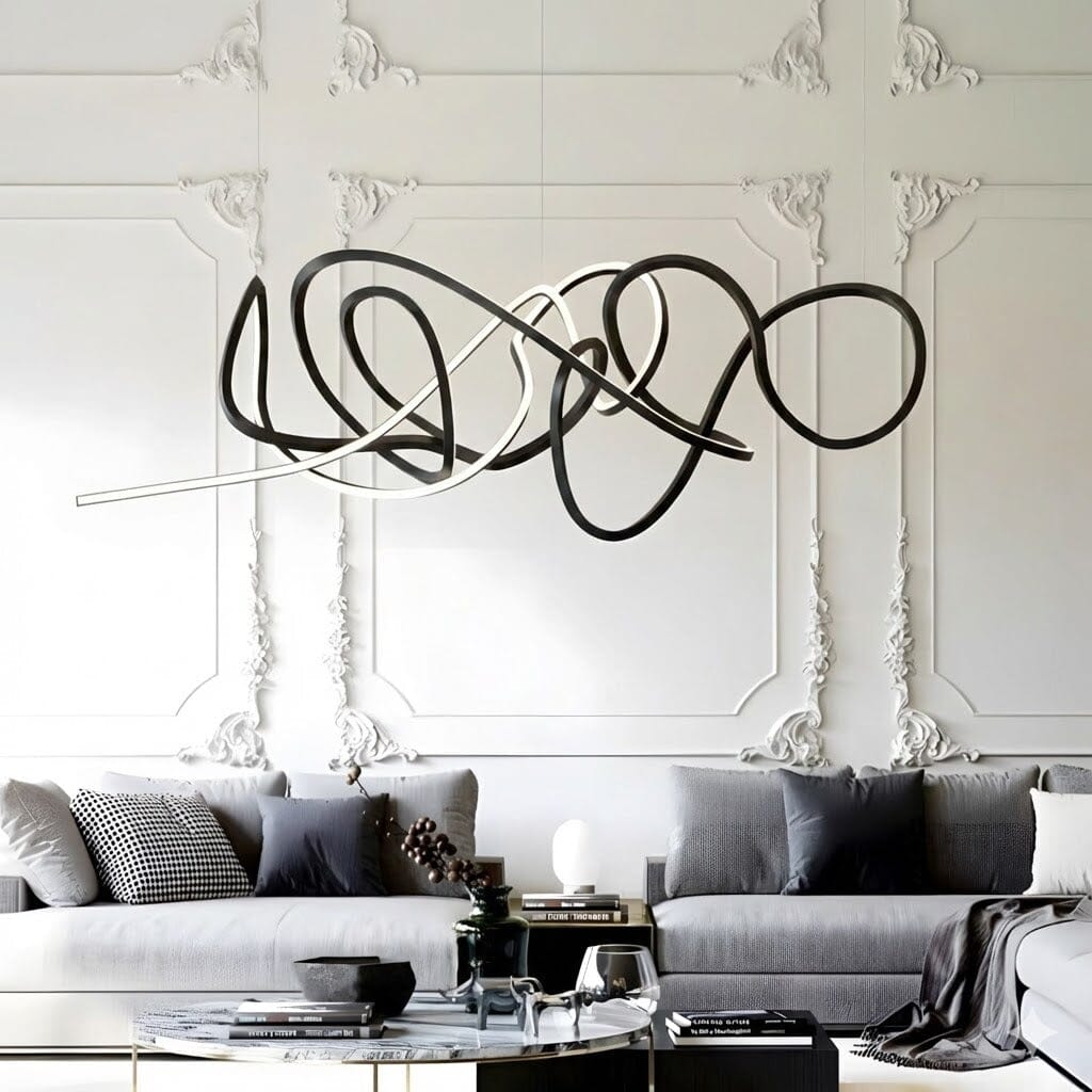 Swirl Modern Minimalist LED Dimmable Chandelier - Image 21