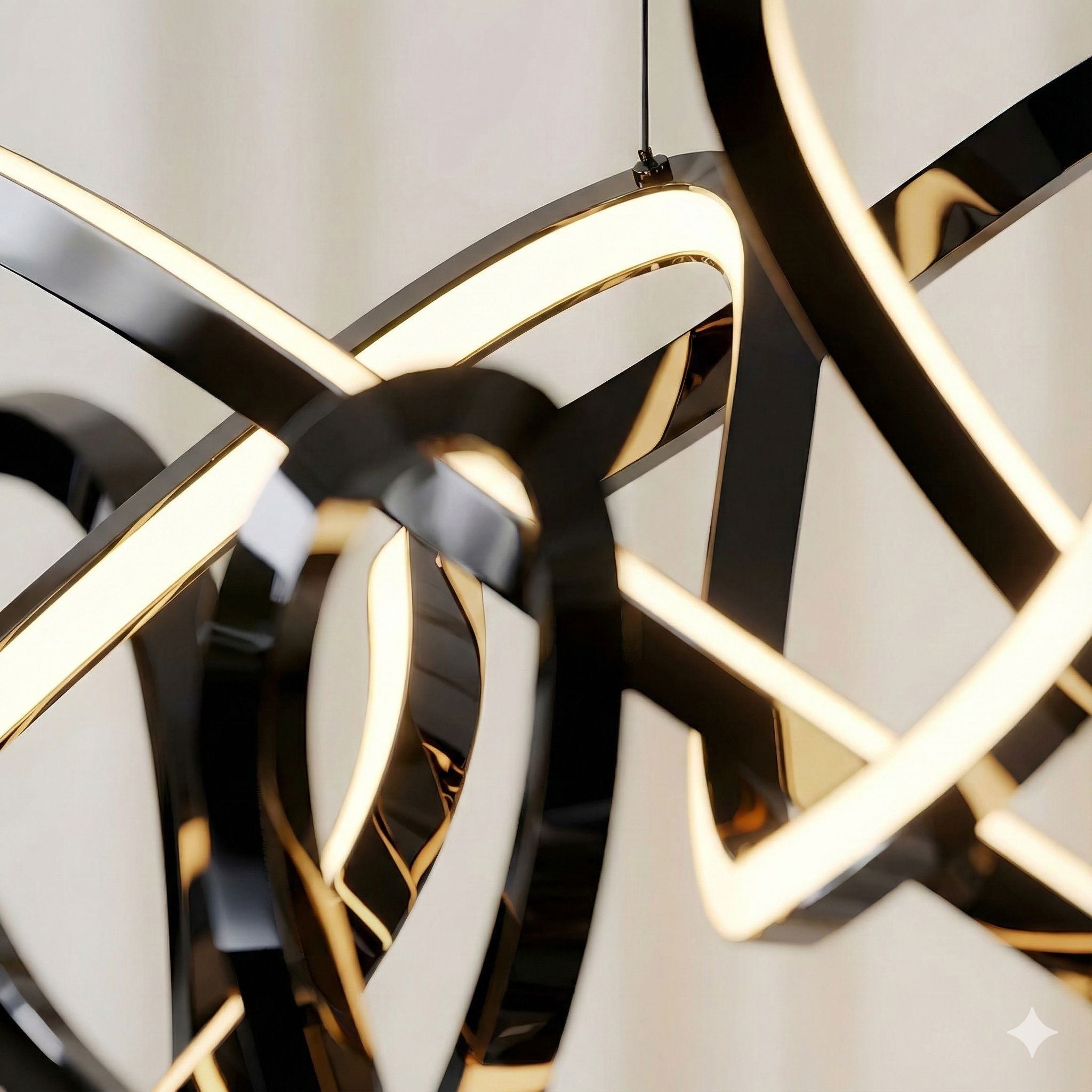 Swirl Modern Minimalist LED Dimmable Chandelier - Image 22