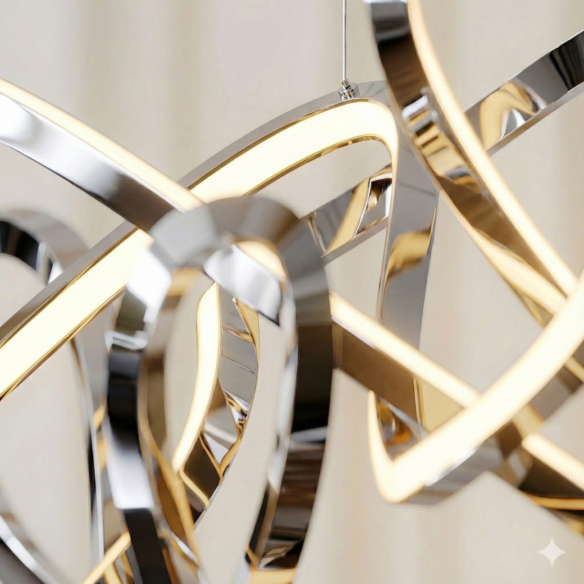 Swirl Modern Minimalist LED Dimmable Chandelier - Image 23