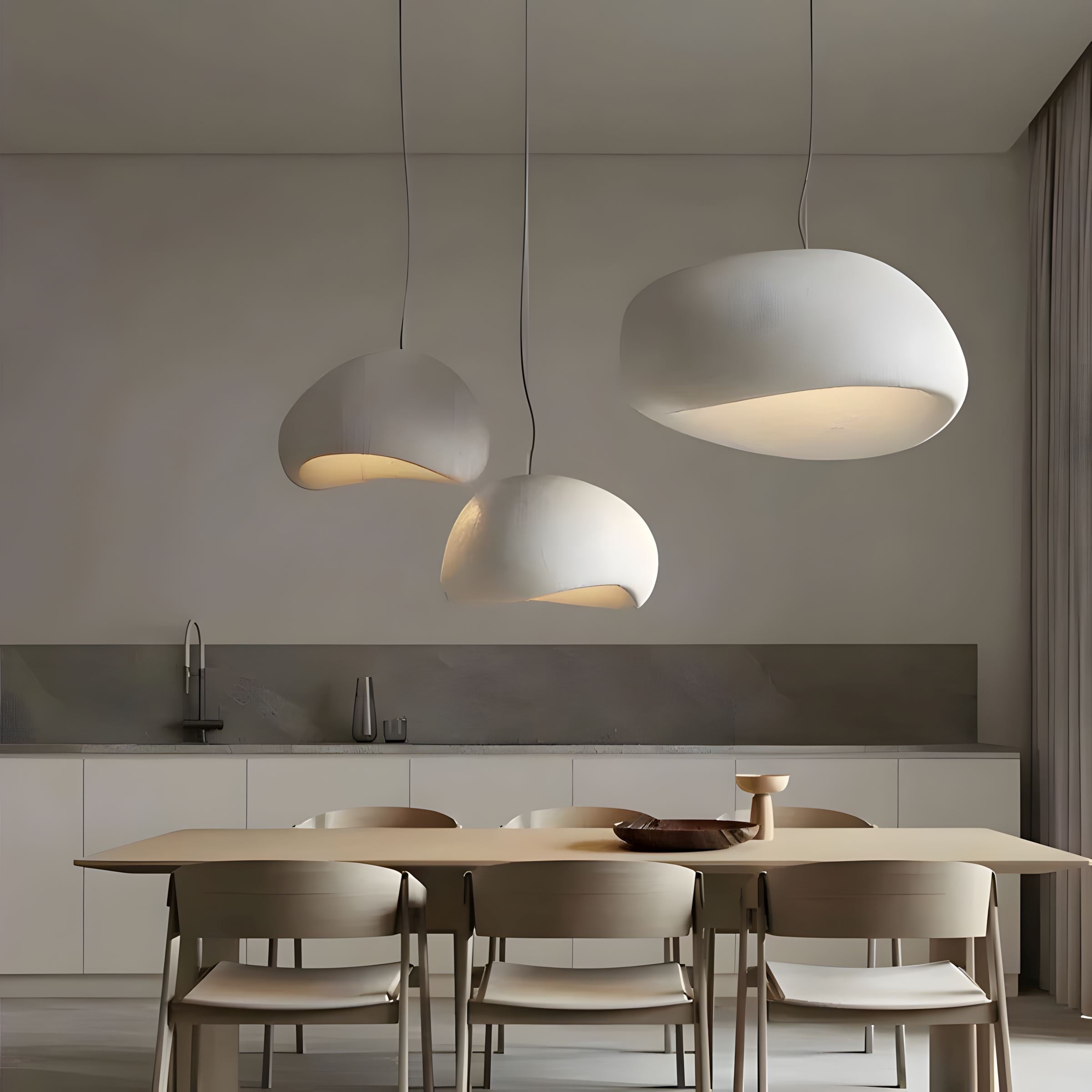 Wabi Sabi High-Density Polystyrene Japanese Pendant