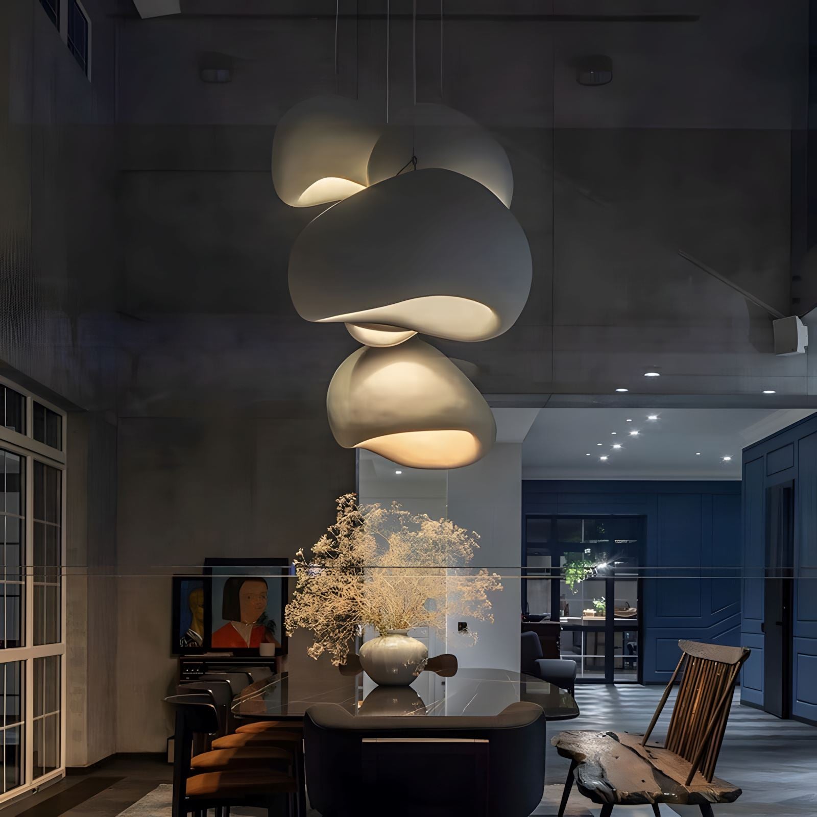 Wabi Sabi High-Density Polystyrene Japanese Pendant - Image 4
