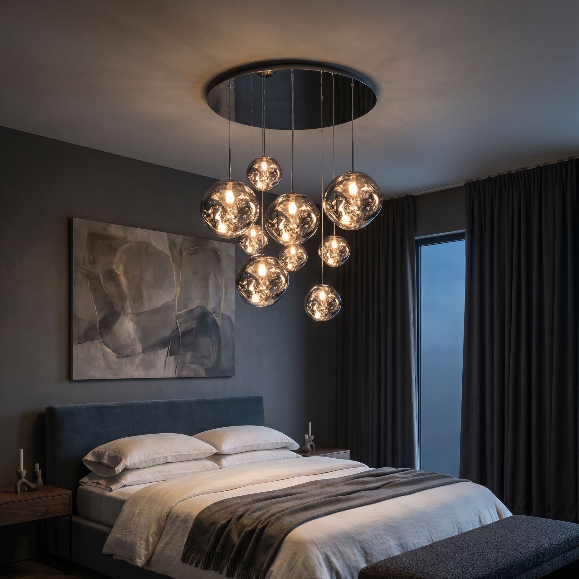 Lava Drops Minimalist Acrylic Pendant Light Chandelier